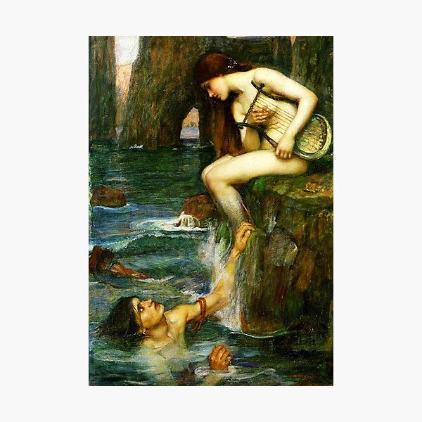 Item preview, The Siren - John William Waterhouse designed and sold by forgottenbeauty.