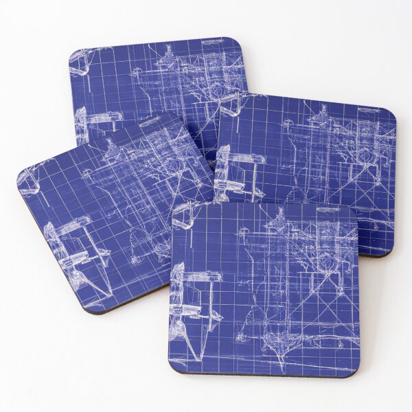 Item preview,  Da Vinci style catapult fantasy blueprint  designed and sold by SimpleWallArt.