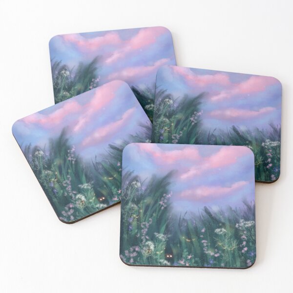 Item preview, Sunset flower meadow designed and sold by IcyArtShop.