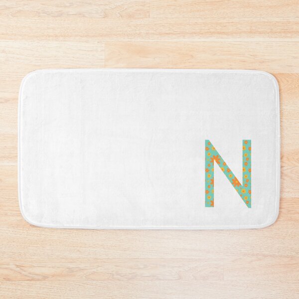 Item preview, Orange and Yellow Flower Print “N” designed and sold by Heids953.