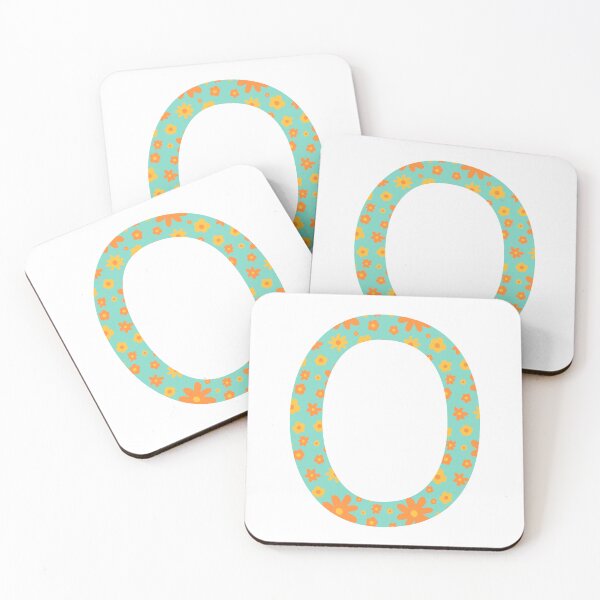 Item preview, Orange and Yellow Flower Print “O” designed and sold by Heids953.