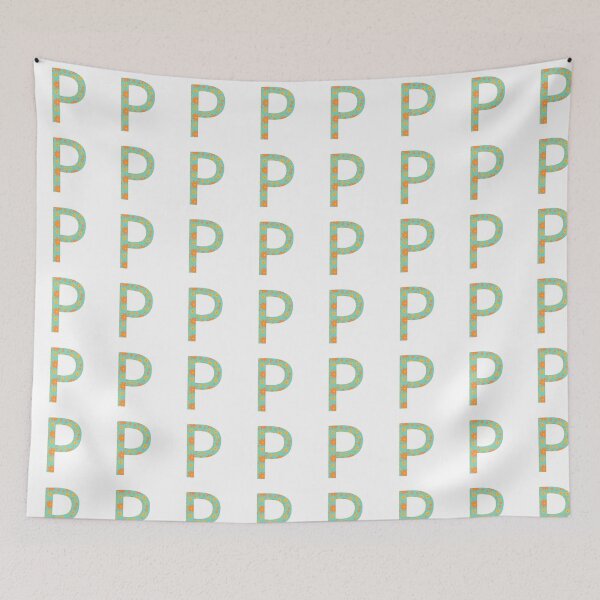 Item preview, Orange and Yellow Flower Print “P” designed and sold by Heids953.