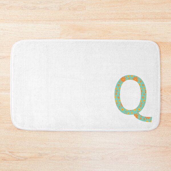 Item preview, Orange and Yellow Flower Print “Q” designed and sold by Heids953.