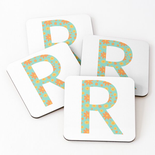 Item preview, Orange and Yellow Flower Print “R” designed and sold by Heids953.