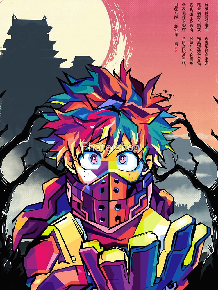 My Hero Academia Deku Sticker For Sale By Fhatershop Redbubble 