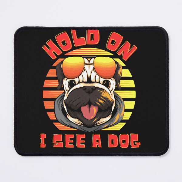 Item preview, Hold On I See A Dog Retro Sunset Happy Dog designed and sold by JacoBeatzShop.