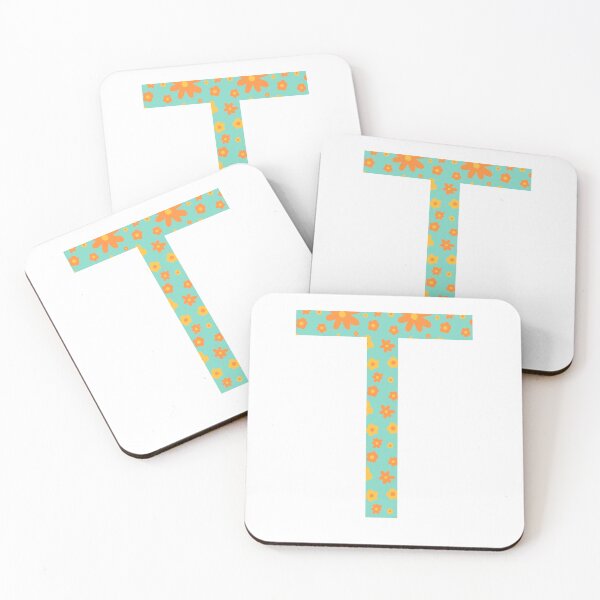 Item preview, Orange and Yellow Flower Print “T” designed and sold by Heids953.