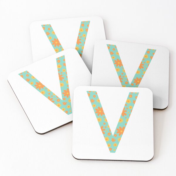 Item preview, Orange and Yellow Flower Print “V” designed and sold by Heids953.