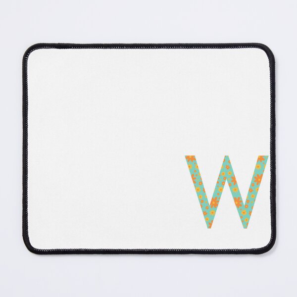 Item preview, Orange and Yellow Flower Print “W” designed and sold by Heids953.