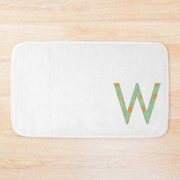 Item preview, Orange and Yellow Flower Print “W” designed and sold by Heids953.