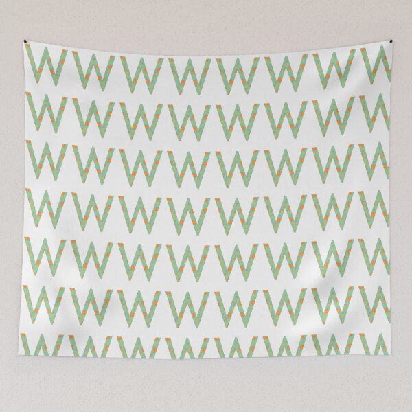 Item preview, Orange and Yellow Flower Print “W” designed and sold by Heids953.