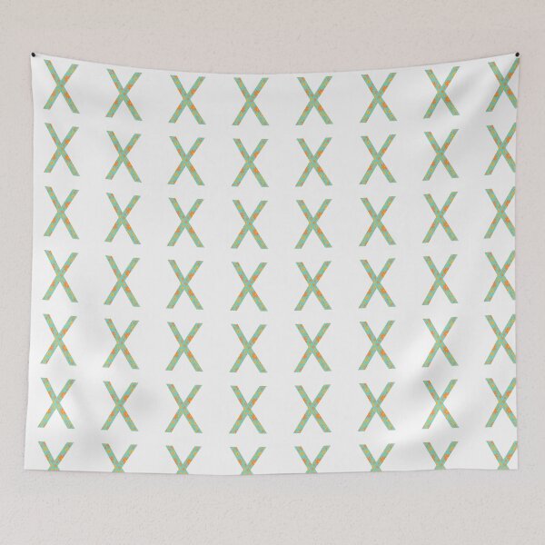 Item preview, Orange and Yellow Flower Print “X” designed and sold by Heids953.