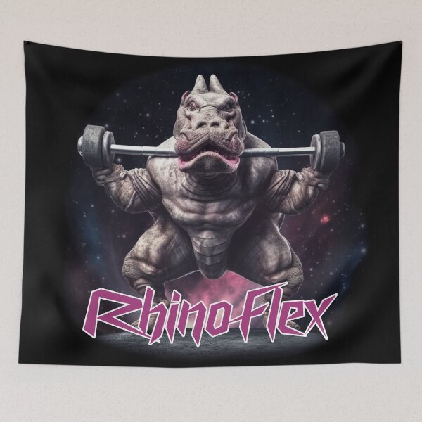 Item preview, Rhinoflex: Embrace Your Strength - Powerful Gym Merch designed and sold by AstroBeastCo.
