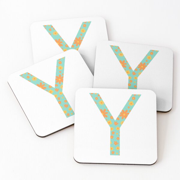 Item preview, Orange and Yellow Flower Print “Y” designed and sold by Heids953.