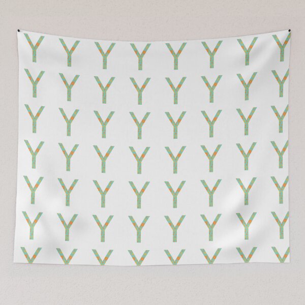 Item preview, Orange and Yellow Flower Print “Y” designed and sold by Heids953.
