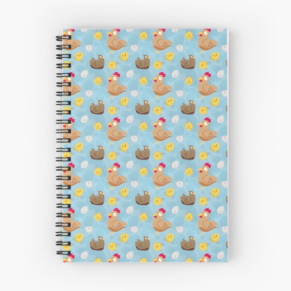 Item preview, Chicken and Chick Pattern (Blue) designed and sold by ayjaydraws.