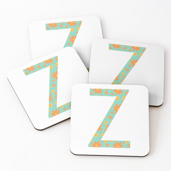 Item preview, Orange and Yellow Flower Print “Z” designed and sold by Heids953.