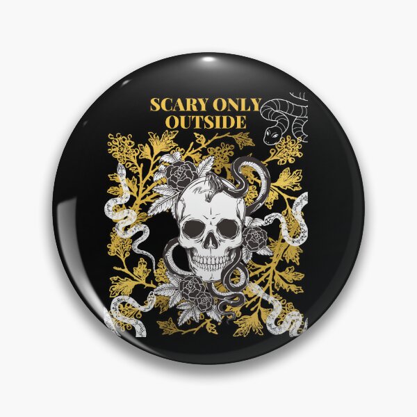 Item preview, Scary Only Outside Snake Dark Taste Skull Psychedelic Tattoo Stitching Cobwebs Spider Gloom Darkness Horror Lifestyle Darkness Flowers Sinner Inner designed and sold by SisterSinger.