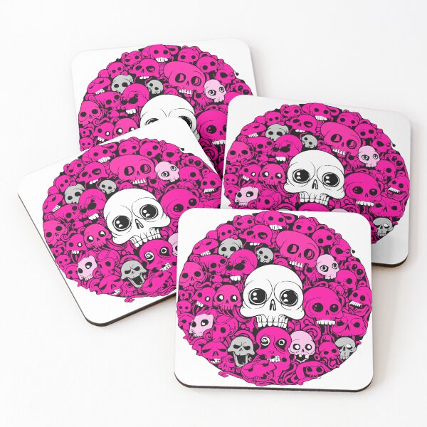 Item preview, Hot Pink Skulls designed and sold by NOTSNIW ART.