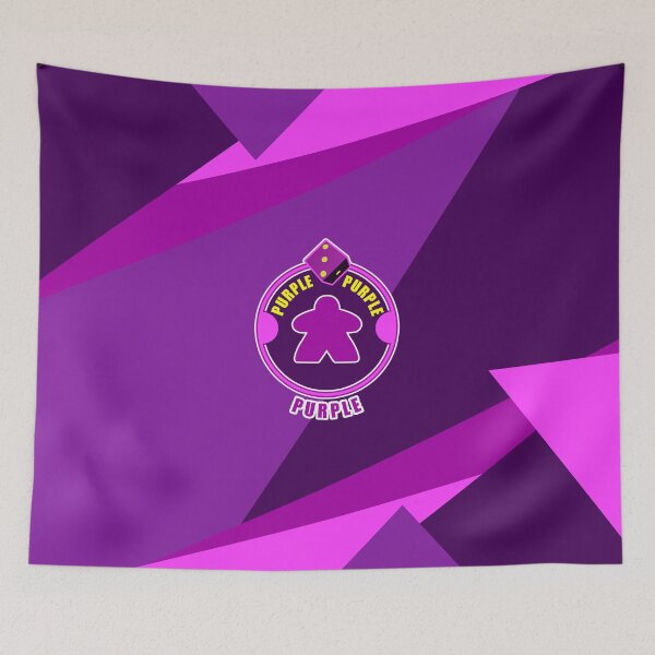 Item preview, Purple Meeple with Dice: Lines Design designed and sold by csalvati77.
