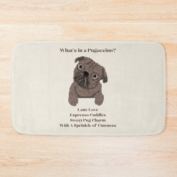 Item preview, What's in a Pugaccino-Coffee Bean Art-Coffee Lovers- Coffee Gifts-Pug Animals-Art Colory designed and sold by artcolory.