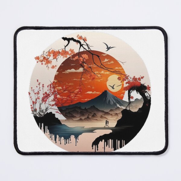 Item preview, "Harmony in Sakura: Captivating Japanese Landscapes on Redbubble" designed and sold by DesignHeaven24.