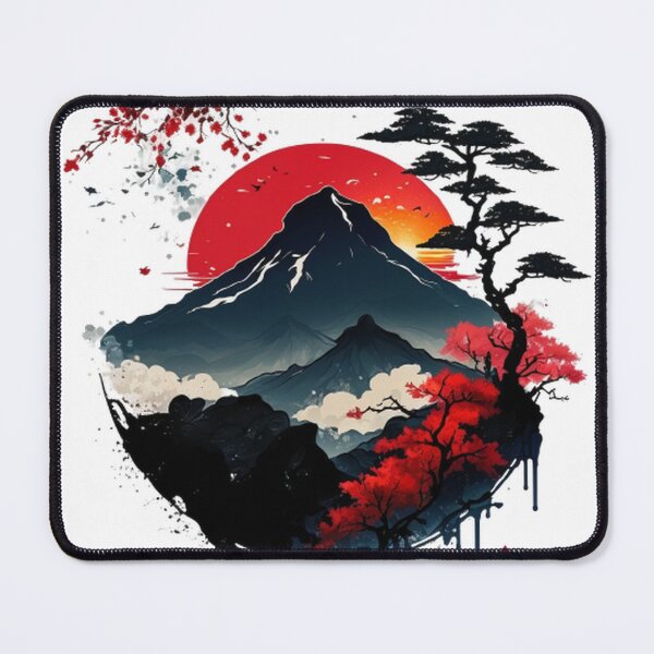 Item preview, "Harmony in Sakura: Captivating Japanese Landscapes on Redbubble" designed and sold by DesignHeaven24.