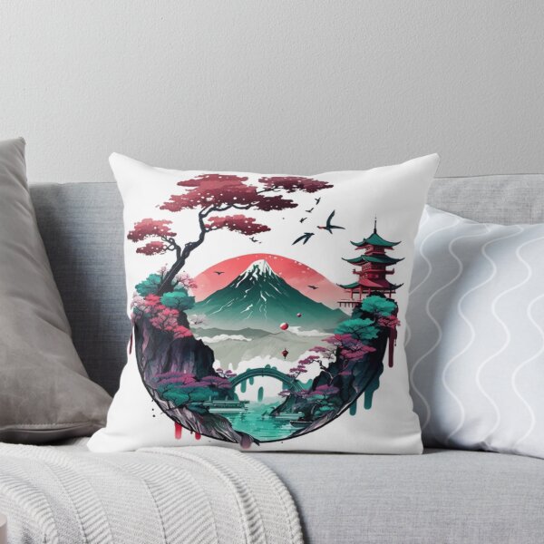 Item preview,  "Harmony in Sakura: Captivating Japanese Landscapes on Redbubble" designed and sold by DesignHeaven24.