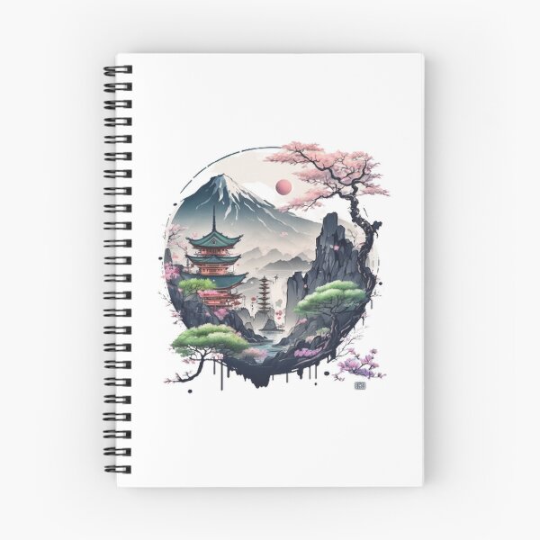 Item preview,   "Harmony in Sakura: Captivating Japanese Landscapes on Redbubble" designed and sold by DesignHeaven24.