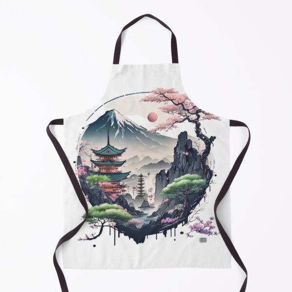 Item preview, "Harmony in Sakura: Captivating Japanese Landscapes on Redbubble" designed and sold by DesignHeaven24.