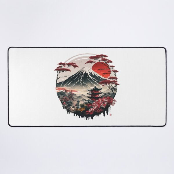 Item preview, "Harmony in Sakura: Captivating Japanese Landscapes on Redbubble" designed and sold by DesignHeaven24.