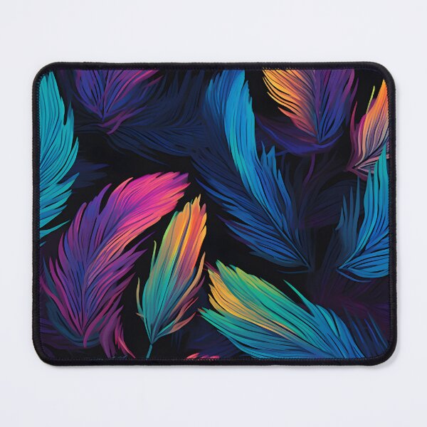 Item preview, Iridescent feathers pattern designed and sold by enipra.