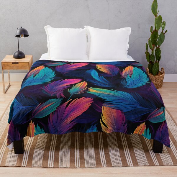 Item preview, Iridescent feathers pattern designed and sold by enipra.