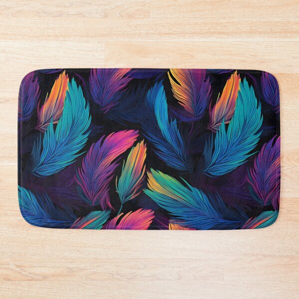 Item preview, Iridescent feathers pattern designed and sold by enipra.