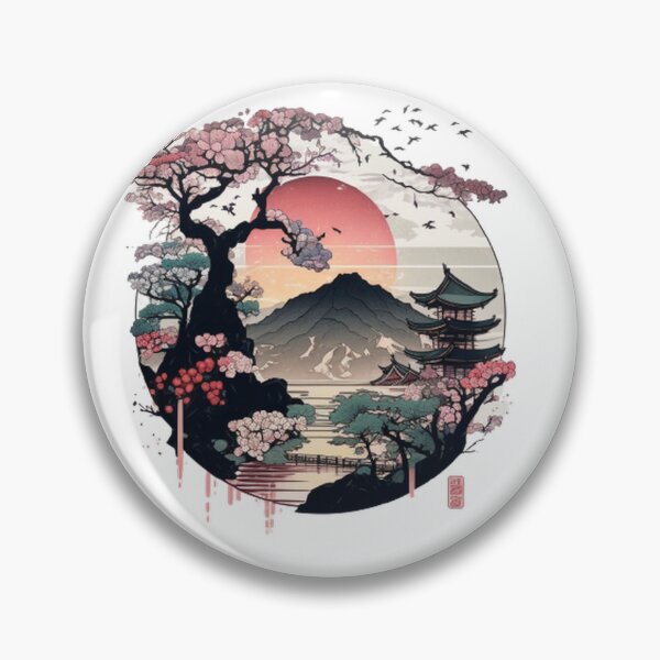 Artikelvorschau,  "Harmony in Sakura: Captivating Japanese Landscapes on Redbubble" entworfen und verkauft von DesignHeaven24.