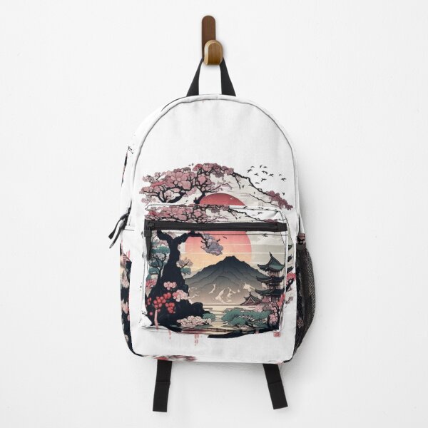Item preview, "Harmony in Sakura: Captivating Japanese Landscapes on Redbubble" designed and sold by DesignHeaven24.