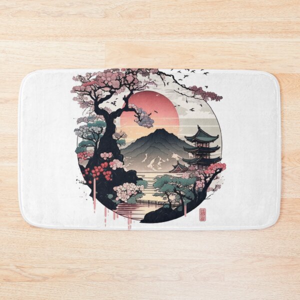 Item preview,  "Harmony in Sakura: Captivating Japanese Landscapes on Redbubble" designed and sold by DesignHeaven24.