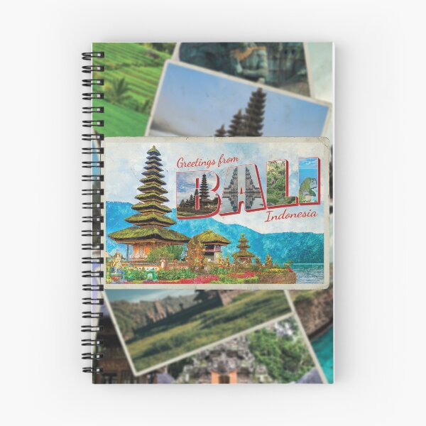 Item preview, Greetings from Bali in Indonesia Vintage style retro souvenir designed and sold by DeveloperProp0.