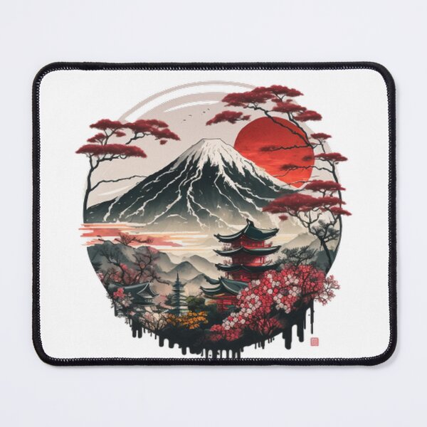 Item preview,  "Harmony in Sakura: Captivating Japanese Landscapes on Redbubble" designed and sold by DesignHeaven24.