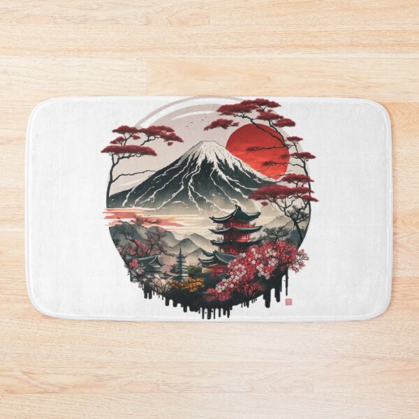 Item preview,  "Harmony in Sakura: Captivating Japanese Landscapes on Redbubble" designed and sold by DesignHeaven24.