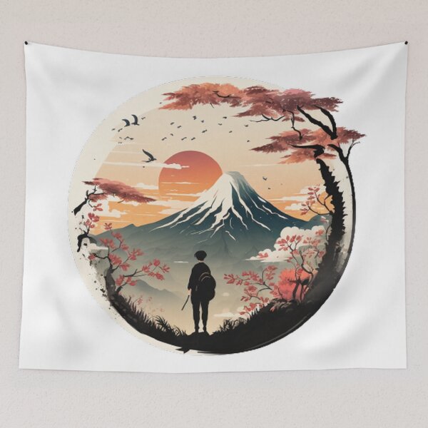 Item preview,  "Harmony in Sakura: Captivating Japanese Landscapes on Redbubble" designed and sold by DesignHeaven24.