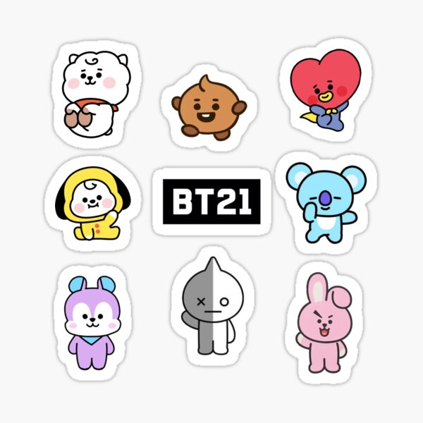 Bt21 BTS stickers