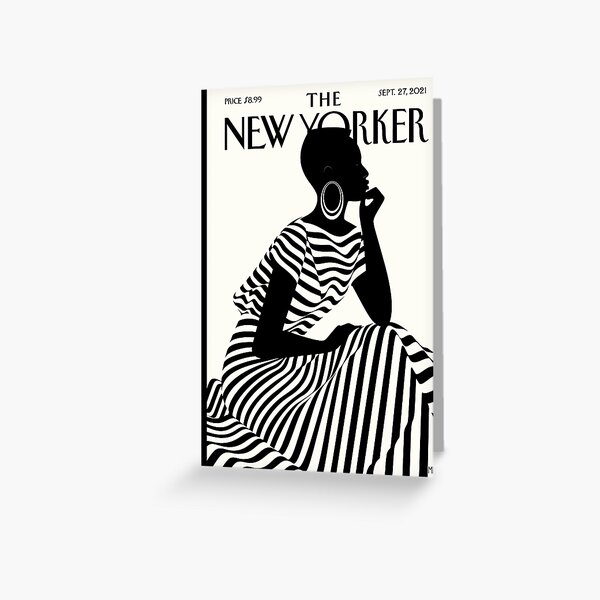 The New Yorker Magazine Cover, "Composed" by Malika Favre, September 27, 2021 Greeting Card