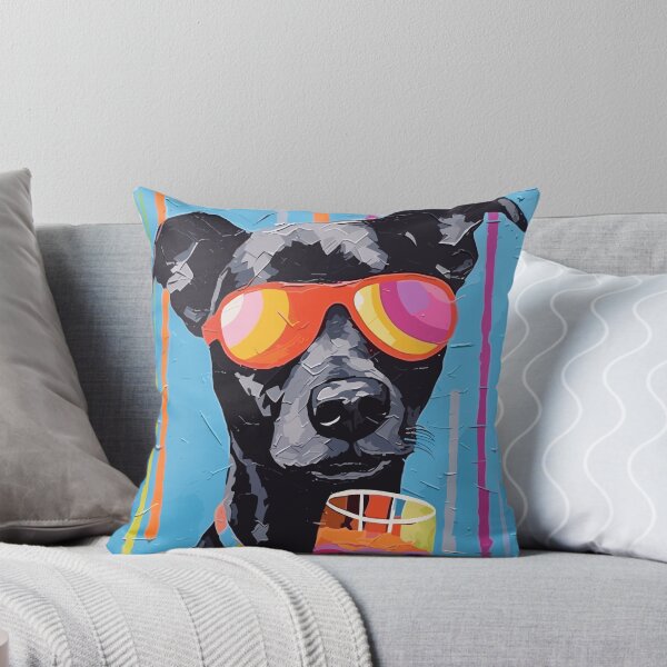 Artikel-Vorschau von Patterdale Terrier mit Sonnenbrille – Cooler Cocktailhund, designt und verkauft von Straya75.