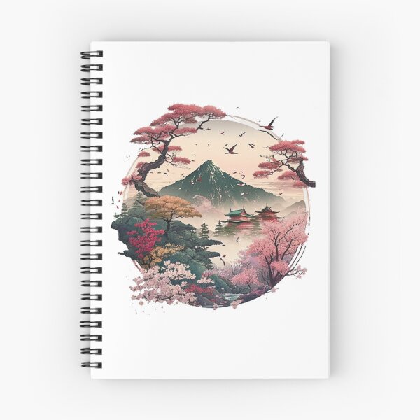 Item preview, "Harmony in Sakura: Captivating Japanese Landscapes on Redbubble" designed and sold by DesignHeaven24.