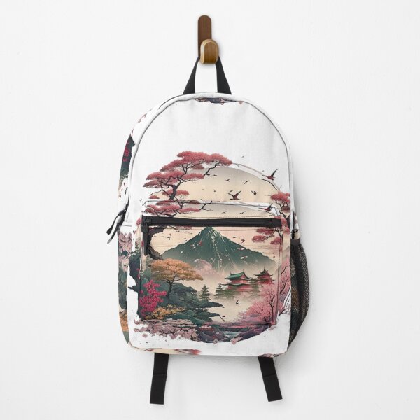 Item preview, "Harmony in Sakura: Captivating Japanese Landscapes on Redbubble" designed and sold by DesignHeaven24.