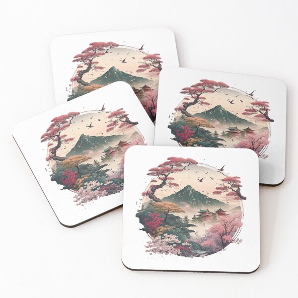 Item preview, "Harmony in Sakura: Captivating Japanese Landscapes on Redbubble" designed and sold by DesignHeaven24.