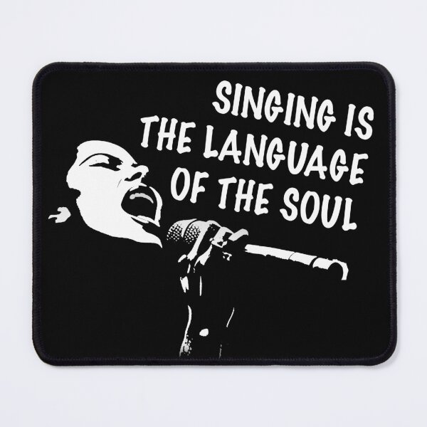 Item preview, A female vocalist singing with a nice quote designed and sold by Bill Makatowicz.