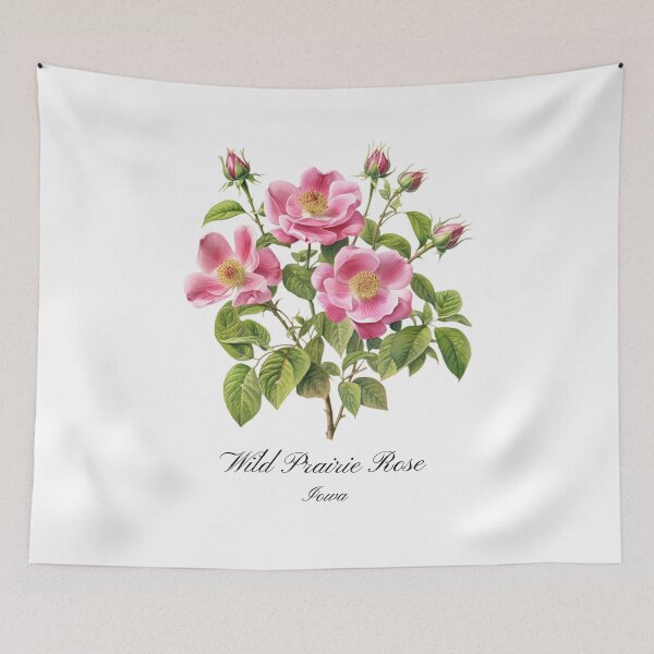 Item preview, Iowa State Flower-Wild Prairie Rose designed and sold by Counterbalance Dzigns.
