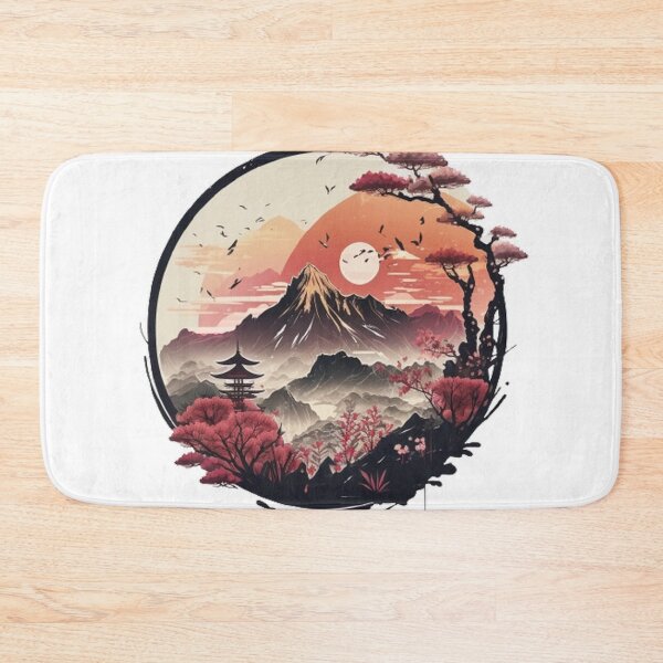 Item preview,  "Harmony in Sakura: Captivating Japanese Landscapes on Redbubble" designed and sold by DesignHeaven24.